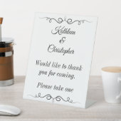 Trouwgunst Bedankt voor uw komst Reclamebord Met Voetstuk (Insitu)