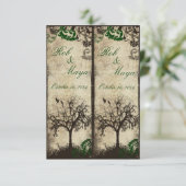 Trouwgunst-boekmerkers om zelf uit te knippen (Staand voorkant)