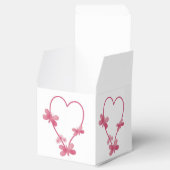 Trouwgunst Box roze hart en vlinders Bedankdoosjes (Geopend)