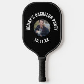 Trouwgunst Bruidegom Foto Pickleball Paddle (Voorkant)