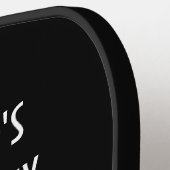 Trouwgunst Bruiloft Feest Bier Proost Pickleball Paddle (Links Detail)