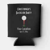 Trouwgunst Bruiloft Uitstapje Golfbal Blikjeskoeler (Voorkant)