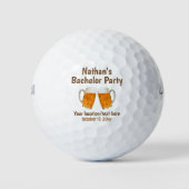 Trouwgunst Bruiloft Verlovingsfeest Bier Proost Golfballen (Voorkant)