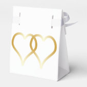 Trouwgunst Dozen Gouden Harten Bedankdoosjes (Achterkant)