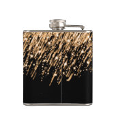 Trouwgunst Falling Stars Gold Heupfles (Achterkant)