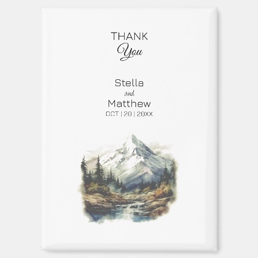 Trouwgunst Kerstavontuur Outdoor Engage Magneet (Voorkant)