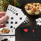Trouwgunst met gemerkte initialen en hartje pokerkaarten (Insitu)