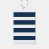 Trouwgunst met maritiem anker en monogram cadeaulabel (Achterkant)