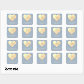 Trouwgunst met Verspreid Liefde Vierkante Sticker (Vel)