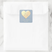 Trouwgunst met Verspreid Liefde Vierkante Sticker (Tas)