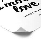 Trouwgunst S'more Liefde Bord Poster (Hoek)