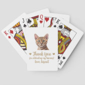 Trouwgunst spelkaarten met kat pokerkaarten (Achterkant)