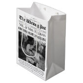 Trouwgunst Tassen Trouwkrant Gift Bag Medium Cadeauzakje (Voorkant Gekanteld)