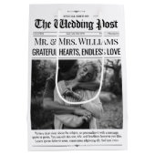 Trouwgunst Tassen Trouwkrant Gift Bag Medium Cadeauzakje (Achterkant)