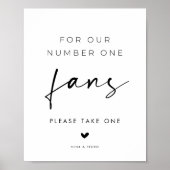 Trouwgunst Teken Voor Onze Nummer Eén Fans Poster (Voorkant)