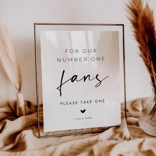 Trouwgunst Teken Voor Onze Nummer Eén Fans Poster