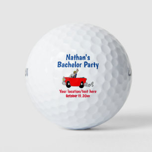 Trouwgunst voor vrijgezellenfeest golfballen