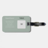 Trouwgunst Zitting Grafiek Gids Bagagelabel (Achterkant horizontaal)