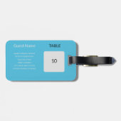 Trouwgunst Zitting Grafiek Gids Bagagelabel (Achterkant horizontaal)