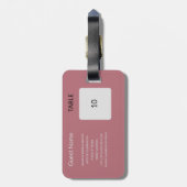 Trouwgunst Zitting Grafiek Gids Bagagelabel (Achterkant verticaal)