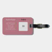 Trouwgunst Zitting Grafiek Gids Bagagelabel (Achterkant horizontaal)