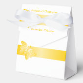 Trouwgunstdoos Gele Vlinder Bedankdoosjes (Voorkant)