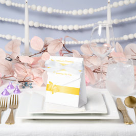 Trouwgunstdoos Gele Vlinder Bedankdoosjes