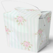 Trouwgunstdoos met vintage aqua pioen bedankdoosjes (Achterkant)