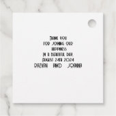 Trouwgunstlabels Bedankjes Labels (Achterkant)