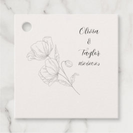 Trouwgunstlabels 'Beige Elegance' Bedankjes Labels
