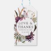 Trouwgunstlabels 'Butterum & Plum' Cadeaulabel (Voorkant)