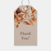Trouwgunstlabels met herfstkleuren cadeaulabel (Achterkant)