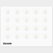 Trouwgunststickers Voor Rijker of Armer Hart Sticker (Vel)