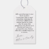 Trouwgunsttag | Minimalistisch Cadeaulabel (Achterkant)