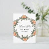 Trouwgunstzak - aangepaste naam en datum voor kaar briefkaart (Staand voorkant)