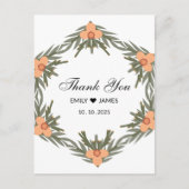 Trouwgunstzak - aangepaste naam en datum voor kaar briefkaart (Voorkant)