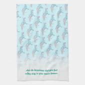 Trouwhanddoek bloemig Duitse herder hond Theedoek (Verticaal)