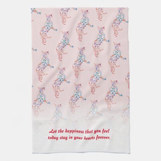 Trouwhanddoek Theedoek (Verticaal)