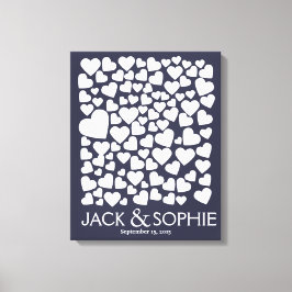 trouwhandtekening gastboekje kiezen kleur canvas afdruk