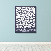 trouwhandtekening gastboekje kiezen kleur canvas afdruk (Insitu (Houten vloer))