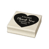 Trouwhart met bedankttekst rubberstempel (Stempel)