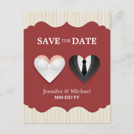 Trouwhartjes - Grappige 'Save the Date'-trouwkaart Save The Date