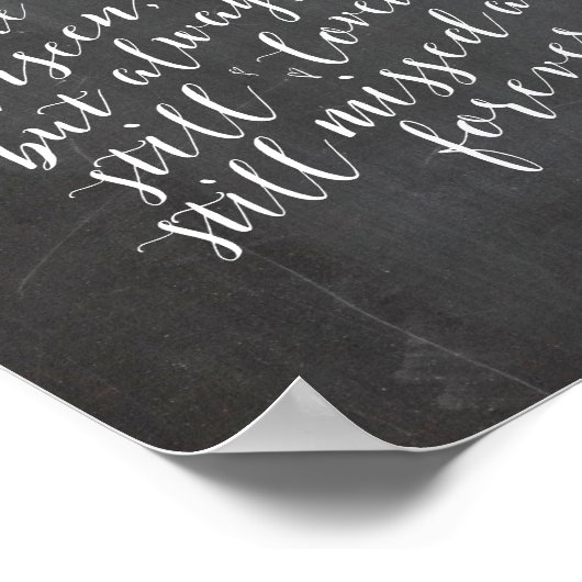 Trouwherdenking in liefdevolle herinnering, rouw, poster (Hoek)