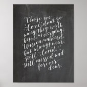 Trouwherdenking in liefdevolle herinnering, rouw, poster (Voorkant)