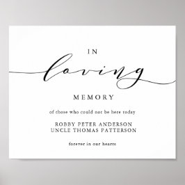 Trouwherdenking met typografie gedenkteken poster