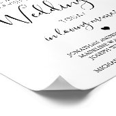 Trouwherdenking Persoonlijk Hemel Gedicht Poster (Hoek)