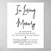Trouwherdenking Persoonlijk Ter liefdevolle herinn Poster (Voorkant)