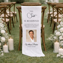 Trouwherdenking Vader van de Bruid Stoel Banners