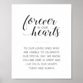Trouwherdenking 'Voor altijd in ons hart' Poster (Voorkant)
