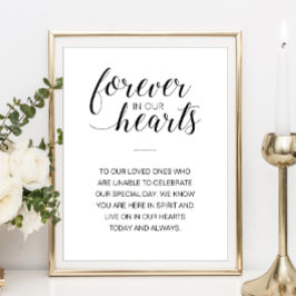 Trouwherdenking 'Voor altijd in onze harten' Poster